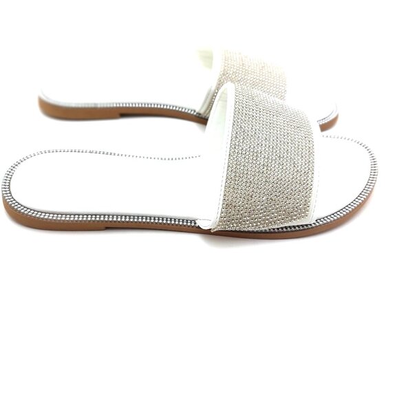 Women's Rhinestone Glitter Slide Sandals - Size 9.5/10 - Picture 6 of 7